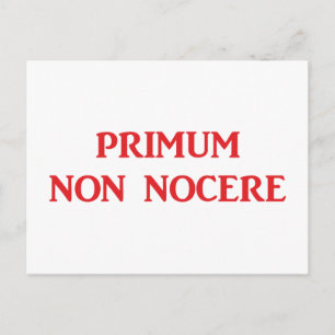 Primum non nocere - Zuerst einmal nicht schaden Postcard