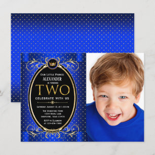 Prince 2nd Birthday Party Invitation