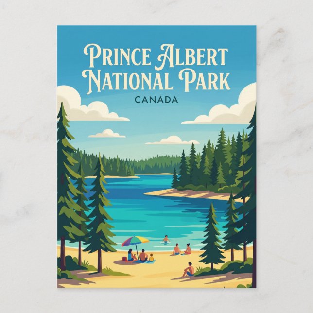 Prince Albert National Park Canada Postcard (Front)