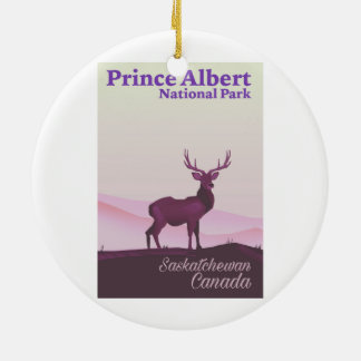 Prince Albert National Park, Saskatchewan, Canada Ceramic Tree Decoration