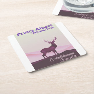 Prince Albert National Park, Saskatchewan, Canada Square Paper Coaster