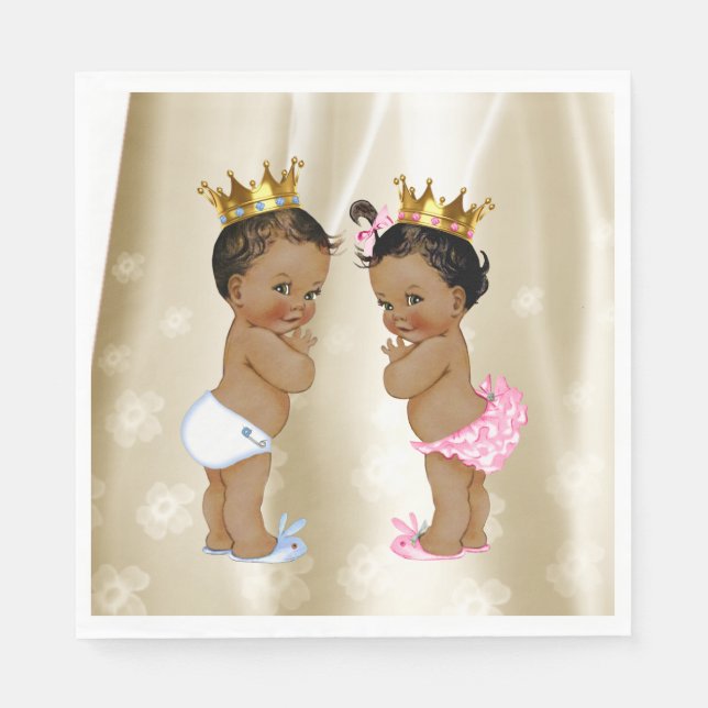 Prince and Princess Baby Shower Napkin (Front)