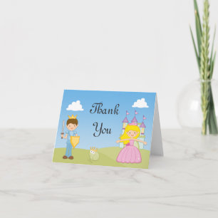 Prince and Princess Birthday Thank You Card