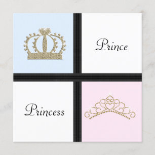 Prince and Princess Gender Reveal Invitation