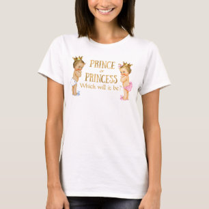 Prince and Princess Gender Reveal T-Shirt