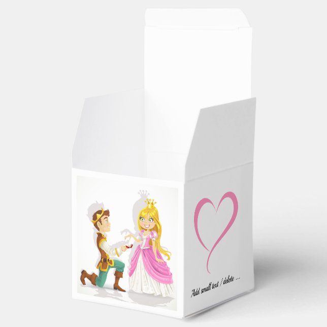 Prince and Princess Small Favour / Gift Box (Opened)