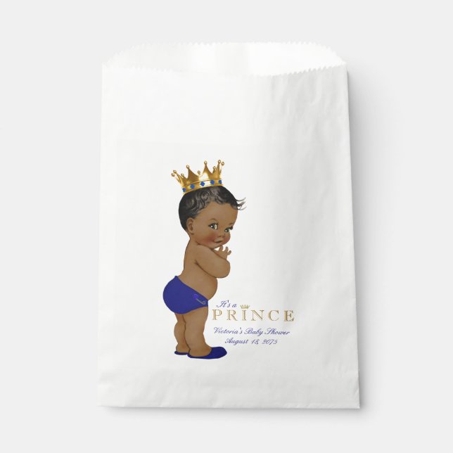 Prince Baby Shower Favour Bags (Front)