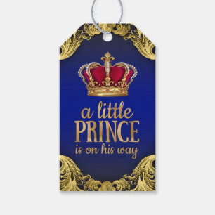 Prince Baby Shower Gift Tags