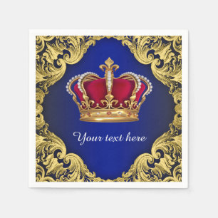 Prince Baby Shower Napkin