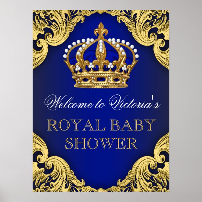Prince Baby Shower Sign (Front)