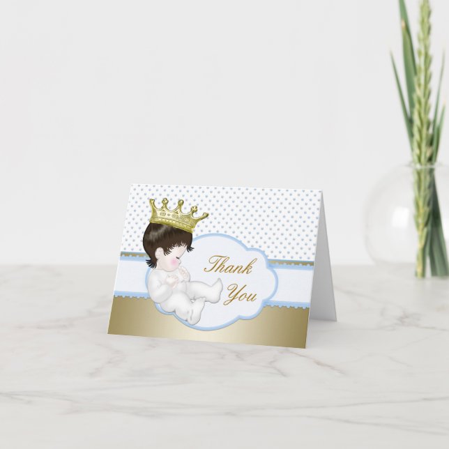 Prince Baby Shower Thank You (Front)