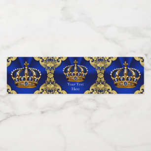 Prince Baby Shower Water Bottle Labels