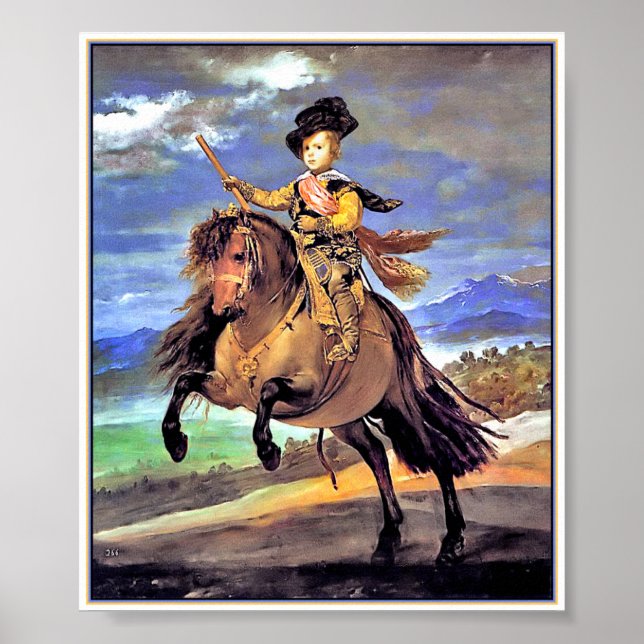 Prince Baltasar Carlos on Horseback Poster (Front)