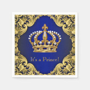 Prince Boy Baby Shower Napkins