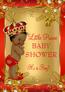 Prince Baby Shower Red Gold Gifts Gift Ideas Zazzle Uk