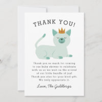 Prince Cat Royal Baby Shower