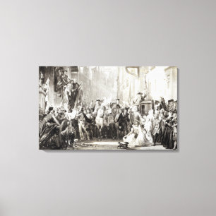 Prince Charles Edward and the Highlanders Canvas Print