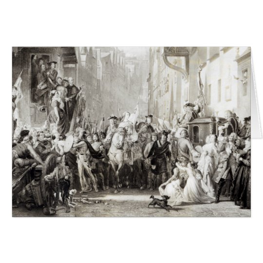 Prince Charles Edward and the Highlanders Card
