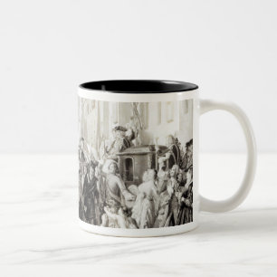 Prince Charles Edward and the Highlanders Two-Tone Coffee Mug