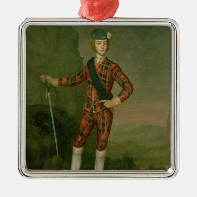 Prince Charles Edward Stuart Metal Tree Decoration (Front)