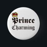 Prince Charming 6 Cm Round Badge<br><div class="desc">Prince Charming is a stock character who appears in a number of fairy tales . Pick those design by Concord.</div>