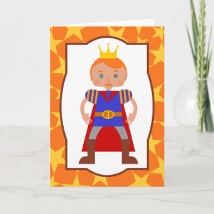 Prince Charming Boy Birthday Party Card