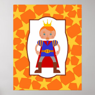 Prince Charming Boy Birthday Party Poster