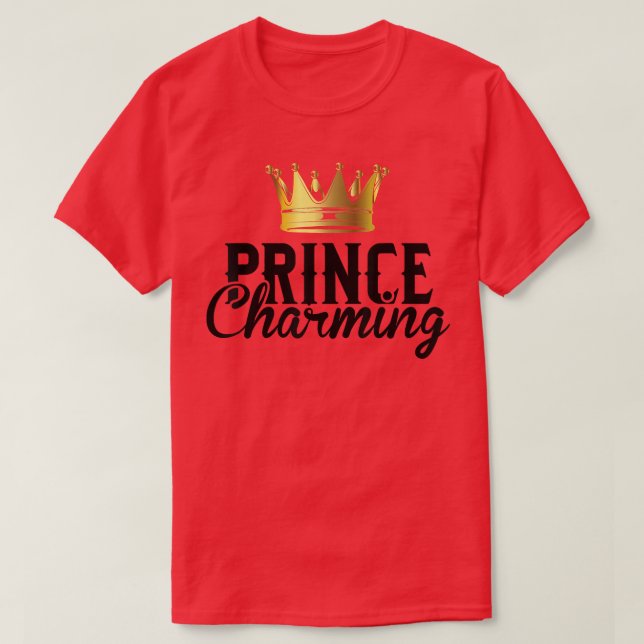 Prince Charming Funny Fairy Tale Halloween Lazy Co T-Shirt (Design Front)