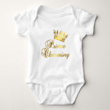 Prince Charming in Gold T-shirt for Baby or Adult