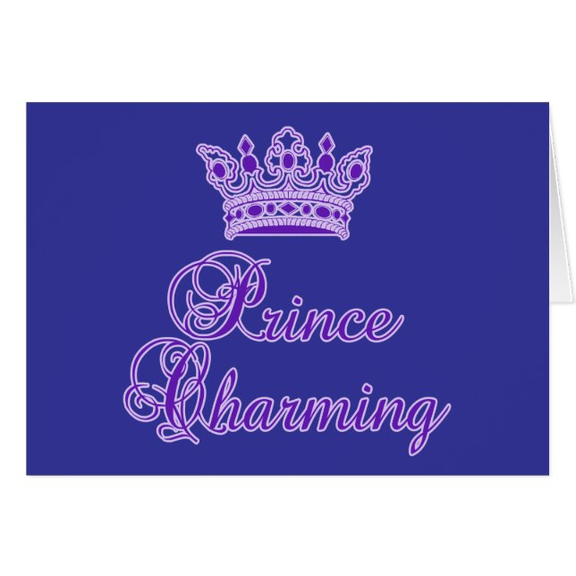 Prince Charming in Royal Purple for Baby or Adult (Front Horizontal)