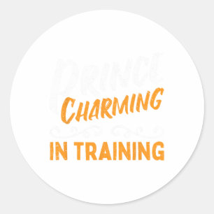 Prince Charming In Training Fairy Tale Hero Classic Round Sticker