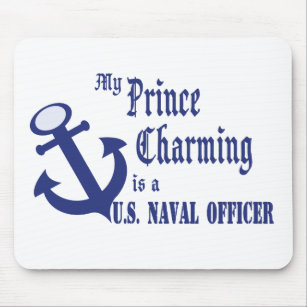 Prince Charming is U.S. Naval Officer Mouse Mat