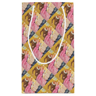 Prince Charming kissing Sleeping Beauty Small Gift Bag