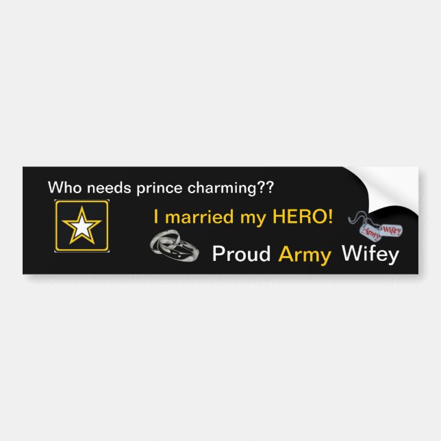Prince charming or HERO? Bumper Sticker (Front)