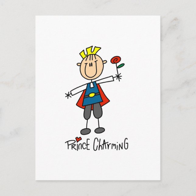 Prince Charming Tshirts and Gifts Postcard (Front)