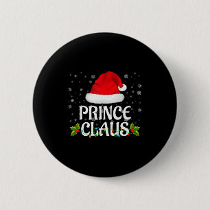 Prince Claus Christmas Lights Santa Pajama Family 6 Cm Round Badge