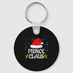 Prince Claus Christmas Lights Santa Pajama Family Key Ring