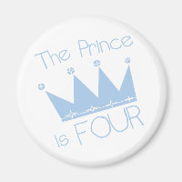 Prince Crown 4th Birthday Tshirts and Gifts