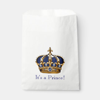 Prince Crown Baby Shower Favour Bags