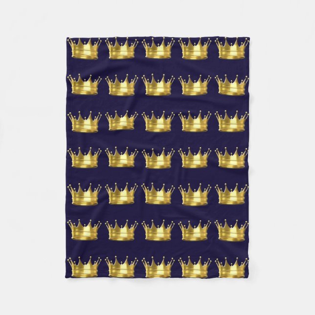 Prince Crown Fleece Blanket (Front)