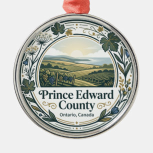 Prince Edward County Canada Metal Tree Decoration