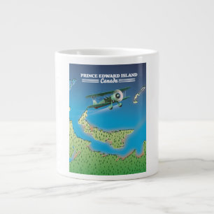 Prince Edward Island, Canada map. Large Coffee Mug
