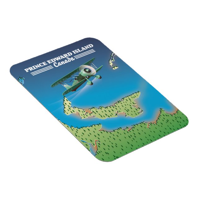 Prince Edward Island, Canada map. Magnet (Right Side)