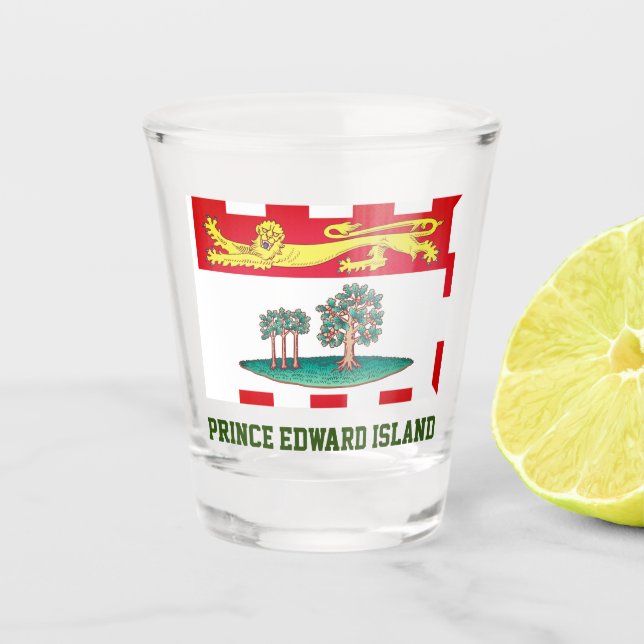 Prince Edward Island Flag Shot Glass (Front)