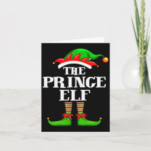 Prince Elf Matching Family Group Christmas Party P Card
