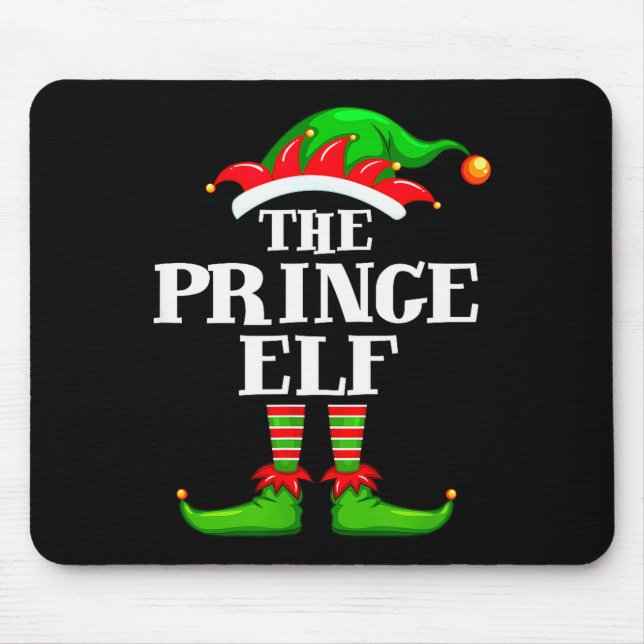 Prince Elf Matching Family Group Christmas Party P Mouse Mat (Front)