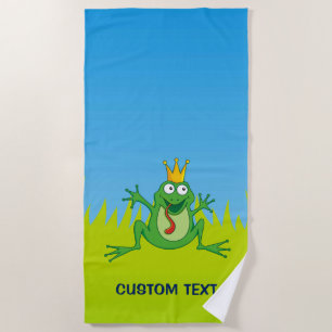 Prince frog beach towel