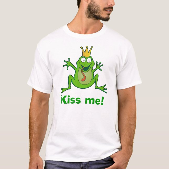 Prince frog, Kiss me! Basic T-Shirt (Front)