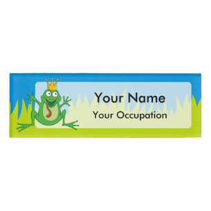 Prince frog name tag