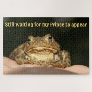 Prince Frog or toad just waiting Jigsaw Puzzle